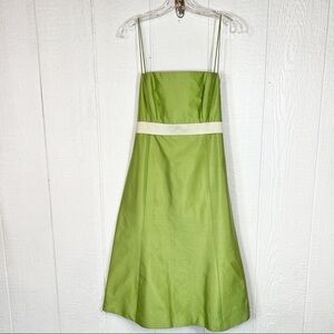 Jenny Yoo Green Silk Dress